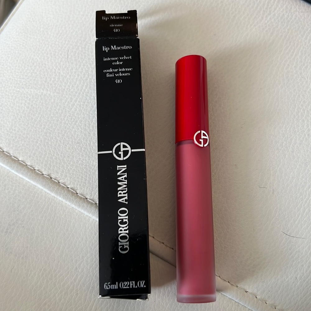 Armani Lip Maestro New 410 sienne.